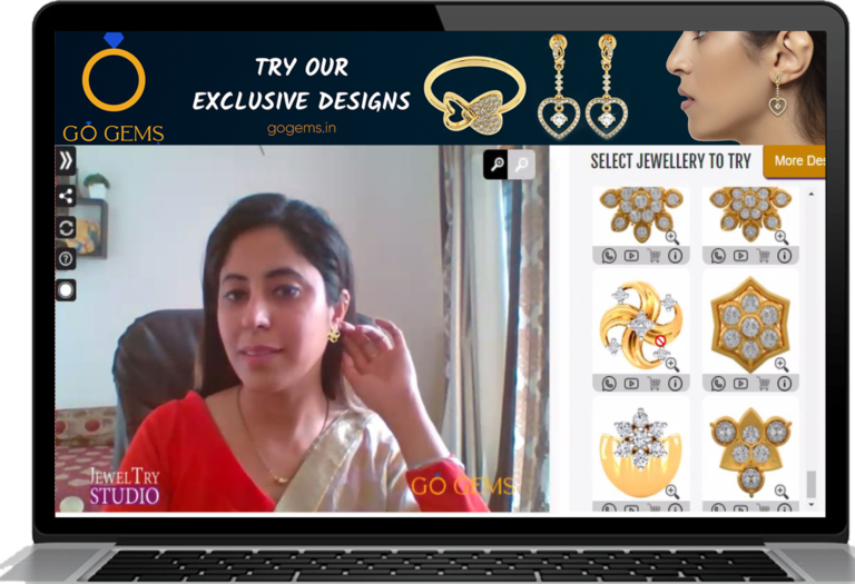 Virtual Try On Jewellery using JewelTryStudio